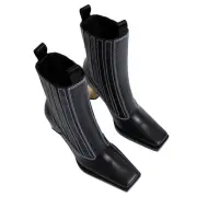 Proenza Schouler (NYC) Square Toe Block Heel Ankle Boots : US 9 EU 39