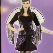 Halloween Costume Wicked Bat Adult Size Small K-Mart $35 Nwt