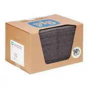 Absorbent Pad Universal Spill Mat 22 Gal 200 Pack Gray Oil Chemical Cleanup