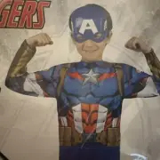 New! Marvel Avengers Captain America Child Halloween Costume Medium 8-10