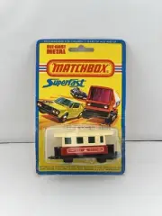 Vintage 1976 Lesney Matchbox Superfast #44 Passenger Coach sealed good card
