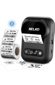Nelko Label Makers, P110 Portable Bluetooth Thermal Label Printer WITH LABEL