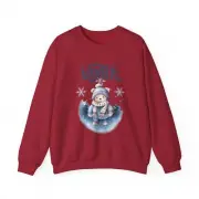 Christmas Sweatshirt Holiday Crewneck Jumper Festive Pullover Sweater Trendy Top