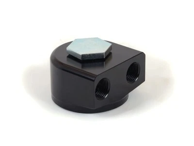Canton 22-595 90 Deg Rotating Aluminum Remote Oil Filter Adapter for Ford/Mopar