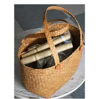 在飛比找ETMall東森購物網優惠-簡約編織草編手提袋