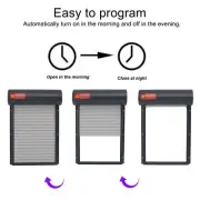 AOS Automatic Timed Roll Up Chicken Coop Door Timing Control Gray Coop Door BX