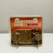 Jimmyproof Lock Deadlock Single Cylinder Door Deadbolt 530-53-55 Made In USA