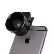 2in1 Clip-On .45X 37mm Wide HD 10X Macro Lens for Apple iPhone 6s 6 plus 5