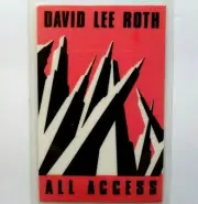 David Lee Roth Backstage Concert Pass Original 1988 Skyscraper Tour Van Halen