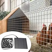 [JOEBO] Solar Powered Dual Fan,Solar Panel Fan Kit Waterproof, 10W 12V Solar Exhaust Fan for Chicken, Greenhouse, Dog House, Shed, Pet Houses, Window Exhaust, DIY Cooling Ventilation Projects /167