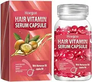 30pcs Hair Oil Capsules, Hair Treatment Serum Oil Capsules Contains Moroccan Jojoba Oil & Vitamin C E Hair Care Vitamin Capsules for Hair Moisturizing anti-frizz Repair Maintenance