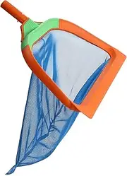 Pool Leaf Skimmer Net Sturdy Plastic Frame Replacement Cleaning Net for Swimming Pools Hot Tubs Spas Fountains Durable Nylon Mesh Lightweight Easy Installation