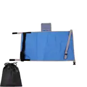NNEDSZ Blue Portable Baby Changing Mat with Safety Straps