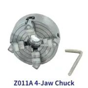 Mini Lathe Four Jaw Chuck Clamping Durable Aluminum CNC Machine Woodworking Tool