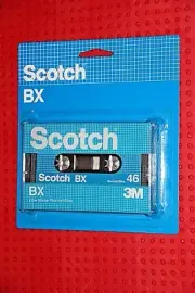 SCOTCH BX 46 BLANK CASSETTE TAPE ON CARD (1) (SEALED)