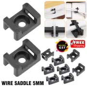 100pcs Tie Mount Screw Fixing Cable Wire Zip Saddle Holder Base Retardant
