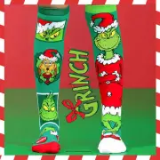 Madmia - Xmas Merry Grinchmas Socks Kids & Adults Age 6y+ from Tates Toyworld