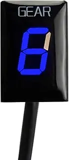CLEZON for Ducati, for Monster 821 Monster 821 2014-2019 Accessories Digital Gear Display Meter Motorcycle 1-6 Level Speed Gear Indicator Motorcycle Gear Indicator(Blue)