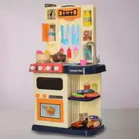 在飛比找momo購物網優惠-【酷博士】豪華聲光料理廚房玩具套裝組 可出水 蒸氣(廚房玩具