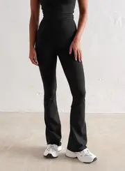 [aim'n] Black Sense Flare Petite Tights
