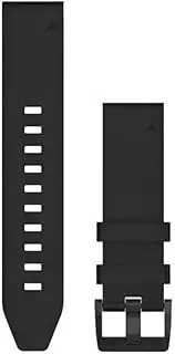 Garmin QuickFit 22 Watch Band - Black Leather