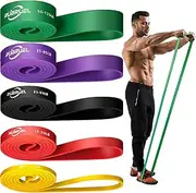 Rubruel Resistance Bands Set - 240 lbs, Heavy Duty Exercise Bands for Workout Yoga and Powerlifting Improve Strength Mobility and Stretching Perfect for Home Gym and Outdoor Training