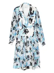 [3.1 Phillip Lim] Joyful Tulips Long Sleeve Shirt Dress