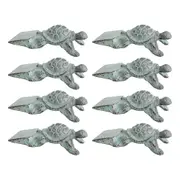 8x LVD Doorstop Turtle Cast Iron Door Stopper Home/Office Decor 13cm Green