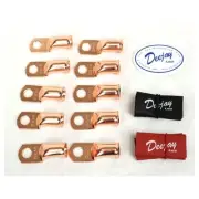 Deejay LED TBH0GA10PINKBLK 10 Pack 0 Ga Pink & Black Tube