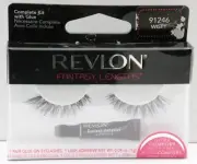 2 Revlon Fantasy Lengths Eyelashes - Wispy / Wisply - 91246