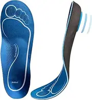 [Generic] Heavy Duty Support Insole Orthotics - Small Arch Support Insoles | Shoe Inserts | Shock-Absorbing Breathable Flat Foot Insoles | Anti-Fatigue Shoe Accessories for Running Work Boots Dress Hiking Footw