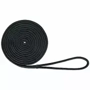 Extreme Max 3006.2117 Nylon Dock Line-1/2"x20',Black
