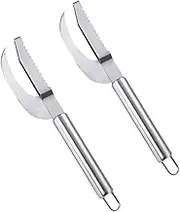 Alipis 1set Fish Scale Remover Multi Function Fish for Easy Scale Scraping and Belly Opening Lightweight and Design 2pcs