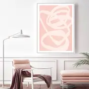 Pink Abstract Canvas Wall Art