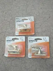 Lot Of 3 - Window Hardware Sash Lock NIB Gold
