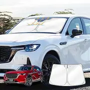 X-CAR Windscreen Sun Shade for Mazda CX-80 CX80 2024-2025 Blocks UV Rays Foldable Custom Wind Screen Sun Visor Protector