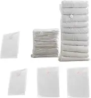[bigjvbfv] 6 Pcs Vacuum Seal Bag for Clothing Waterproof Vacuum Compression Bag Dustproof Space Saver for Clothes Bedding Traveling Moving.