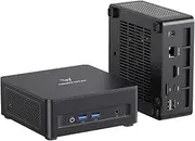 MINISFORUM UM690L Slim Mini PC, AMD Ryzen 9 6900HX Mini Computer (8C/16T, up to 4.9 GHz), 32 GB LPDDR5 & 1 TB PCIe 4.0 SSD, DP/HDMI 2.1/USB 4, 4 x USB Type-A, WiFi 6E/BT 5.3