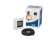 Programmable Thermostat DEVIreg Touch White or Black with Room and Floor Sensor
