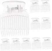 PAMINGONO 10pcs Transparent Hot Curler Clips Durable Roller Jaw Clip for Hair Styling Perming Coloring Efficient Hot Roller Securing Clamp for Salon Home Use