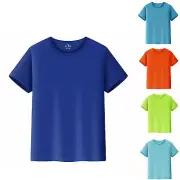 Compression Top Boys Kids T Shirts Short Sleeve Plain Tops Tees Boy & Girl