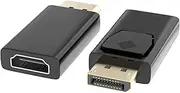 2 x DisplayPort to HDMI, 1080p DP to HDMI, HDMI DisplayPort Adapter, HDMI to DisplayPort Adapter, DisplayPort to HDMI Adapter, DP to HDMI Adapter for Dell, Lenovo, HP, GPU, AMD