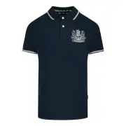 Aquascutum Aldis Tipped Navy Blue Polo Shirt