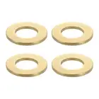 4Pcs Brass Flat Washer, M18x34x2.5mm Brass Washer Assortment for Screws Bolts