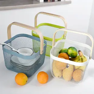 家用水果蔬菜收納籃廚房浴室收納筐瑞沙托手提置物籃瀝水籃