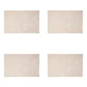 4x Maxwell & Williams Table Accents Placemat 45x30cm Rectangle Frond Gold White