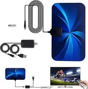 TV Antenne | DVB-T2 Indoor TV Antenna Sophisticated Intelligent IC Chip | TV Aerial Amplifier Ground Signal Reception Slim Design for TV Sign