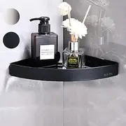 Bathroom Shelf New Design Multifunction Triangle Bath Corner Shelf Stainless Steel Wall Mounted Matte Black and Silvery 1pc