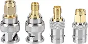 4PCS SMA to BNC Antenna Coax Adapter, RF coaxial Coax Adapter for Antennas, Wireless LAN Devices, Coaxial Cables, Wi-Fi Radio External Antennas