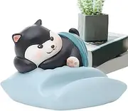 Cat Phone Holder - Cat Cartoon Phone Holder,Resin Ornaments with Non-Slip Base Hands-Release Bracket for Lazy Dashboard Truck Desk